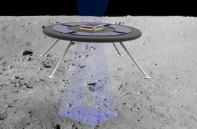 Летающая тарелка для исследования Луны. Левитция за счет статического электричества