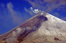 Вулкан Ключевской на Камчатке стал выше на несколько десятков метров