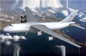 ЦАГИ: аэродинамическая модель большегрузного транспортного самолета «Слон»