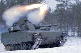 Арктические испытания: БМП CV90 и ракет Spike-LR