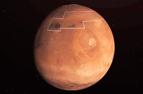 Выбирая место посадки. NASA сделало карту водяного льда на Марсе