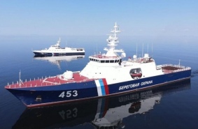 Испытания пограничных сторожевых кораблей «Анадырь» и «Расул Гамзатов»