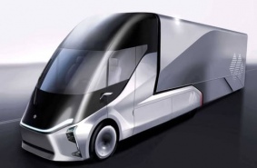 Китайский электрический грузовик с голосовым помощником - конкурент Tesla Semi