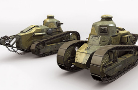 Французские легкие танки от Луи Рено и немецкие танки из автомобилей