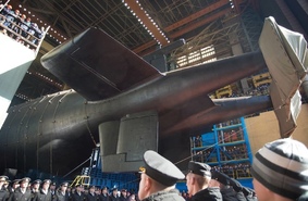 Атомную подлодку «Белгород» - первого носителя беспилотников «Посейдон» - спустили на воду