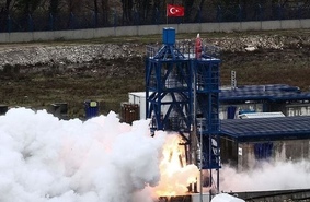 Турция испытала гибридный ракетный двигатель для лунной миссии