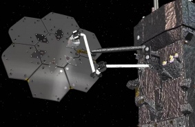 Автономная система сборки космических конструкций на орбите