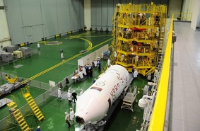 Космический корабль «Союз МС» заправлен компонентами топлива и сжатыми газами
