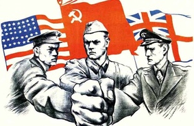 На американской монете, посвященной Второй мировой войне, среди союзников-победителей нет СССР