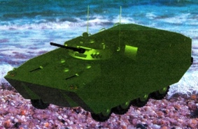 Макет новой амфибии для морской пехоты ВМФ России представлен широкой публике
