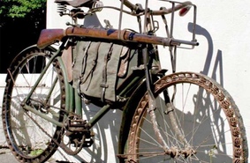 Велосипед с пружинными колесами