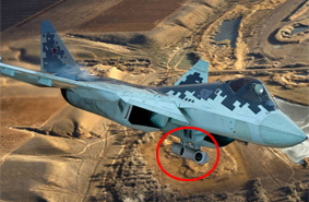 Что под крылом у Су-57?