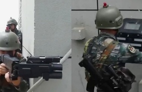 Инновации городского боя: в Китае продемонстрировали систему стрельбы из-за угла