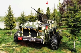 Конкурент «Уран-9»? В Турции представили боевого робота  BOĞAÇ 6X6