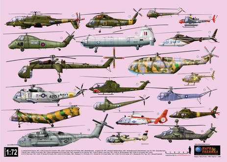 Фото 2 Комплект постеров вертолетов