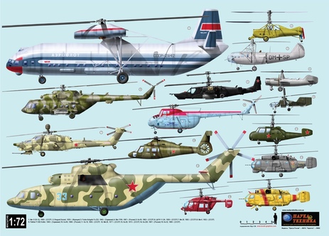 Фото 4 Комплект постеров вертолетов