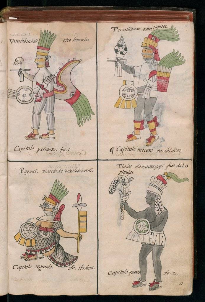 Иллюстрации из Флорентийского кодекса