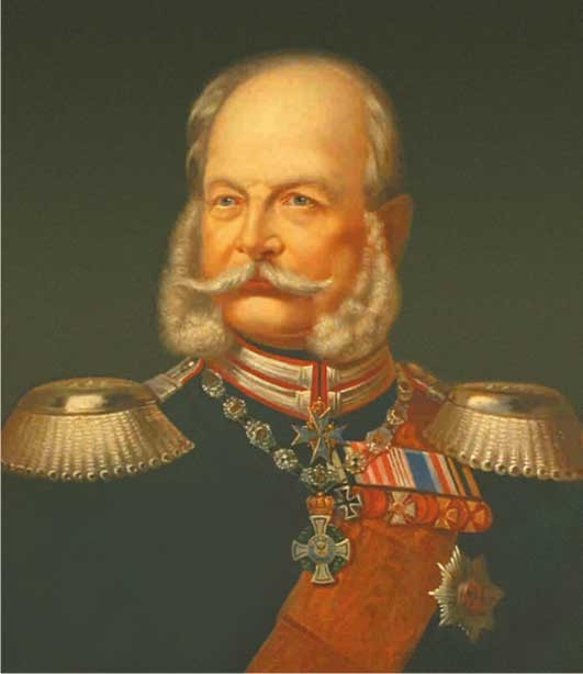 Вильгельм I Гогенцоллерн, 1797–1888 гг., — прусский король с 1861 г. и германский император с 1871 г.
