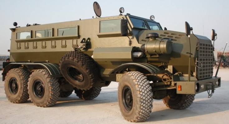 Модификация «Касспир» Мк.6  создана на  шасси российского грузового «Урала»