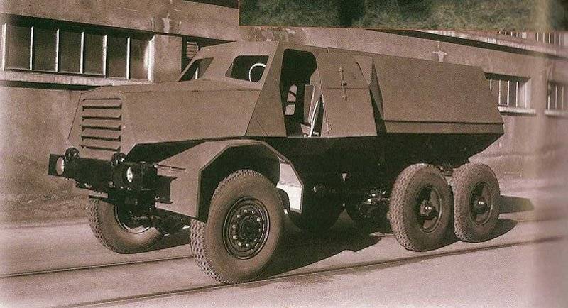 Прототип минозащищенной машины,  разработанный компанией AMX в сотрудничестве  с  Berliet в середине 50-х гг. для Алжира