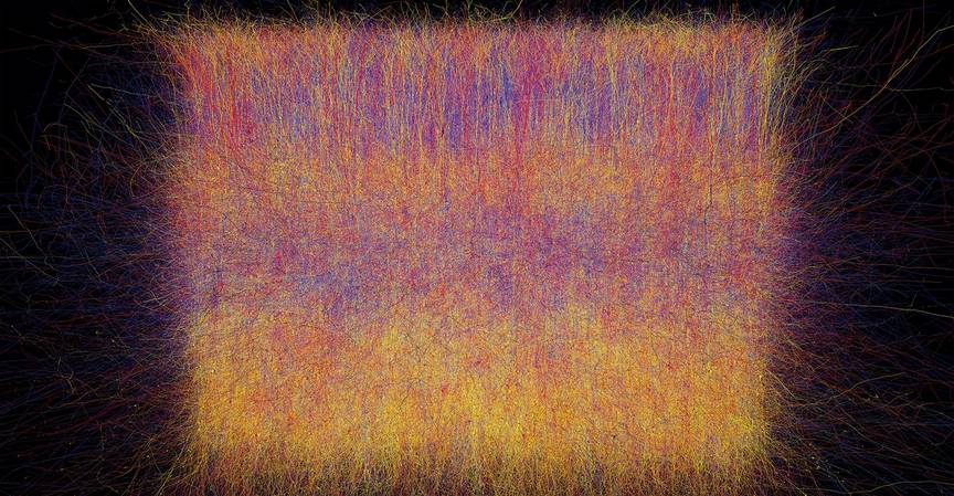 Моделирование электрической активности в виртуальном срезе части крысиного мозга  (части цифровой модели неокортекса, состоящей из семи нейронных колонн)