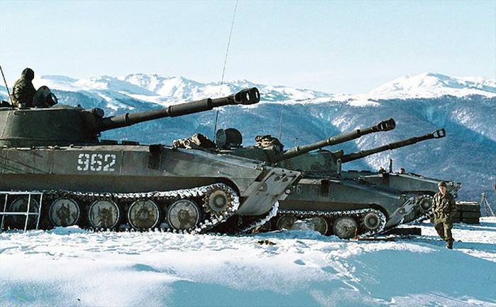 САУ 2С1 в Чечне. Вторая чеченская война,зима 1999–2000 гг.