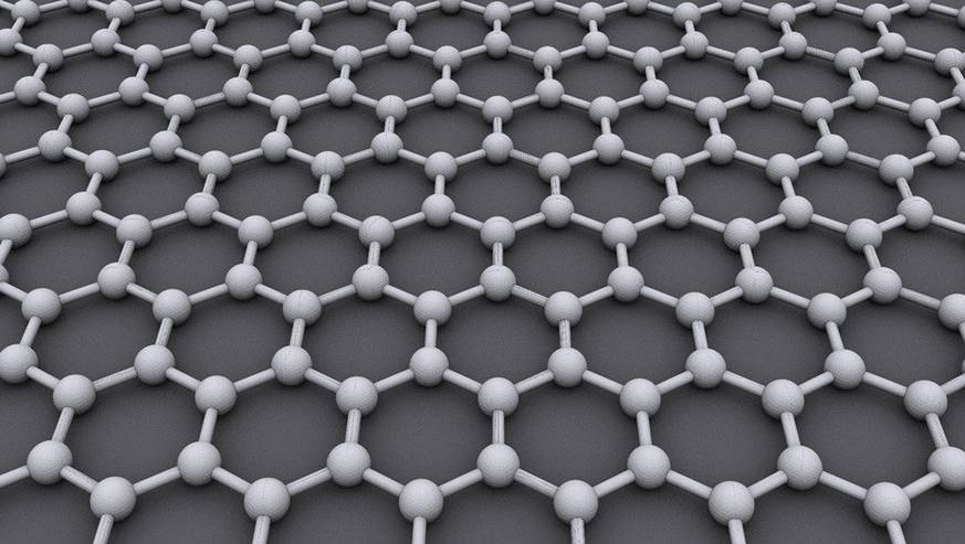Кристаллическая решетка графена — слой графита  толщиной в один атом