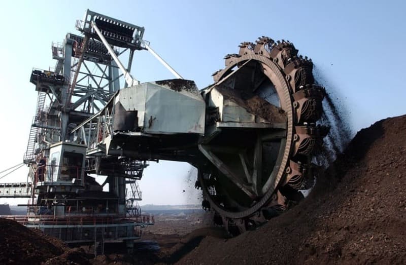 уголь, угольная промышленность, открытый карьер