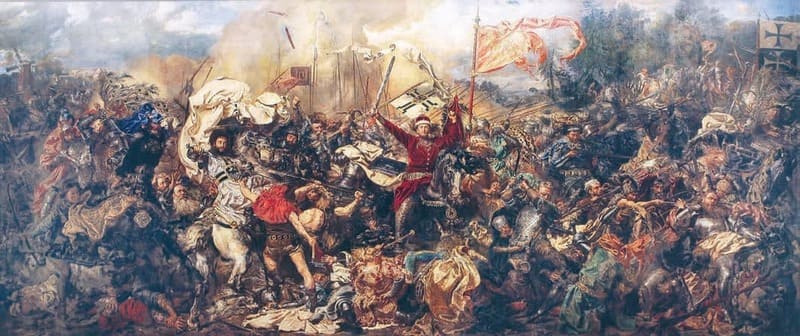 Грюнвальдская битва, фронт, удпр, рыцари