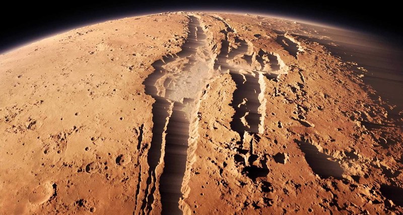 Поверхность Марса, планета, солнечная система
