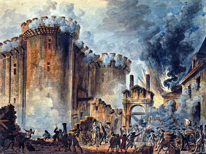 взятие Бастилии, град, Великая французская революция, охота на ведьм, погода