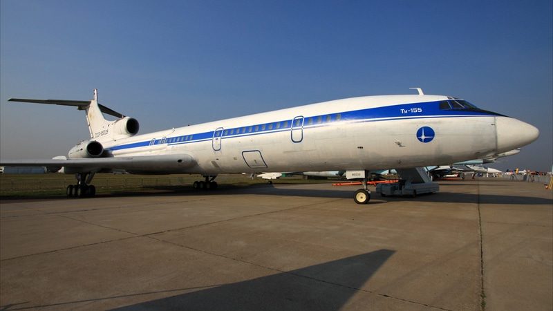 транспорт, самолет, Ту-155, эксперимент
