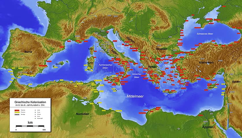 античный мир, греки, финикийцы