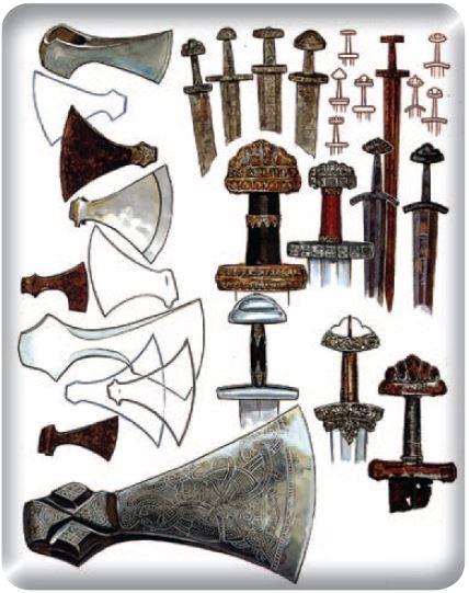 оружие викингов, пираты, викинг, норманны, ладьи, оружие, среневековье