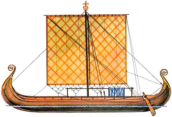 гокштадский корабль, дракар, викинги