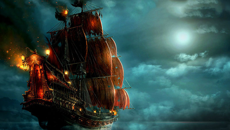 корабли пиратов, морские разбойники, варварийские пираты