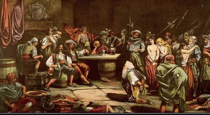 Врврийские пираты, Османская империя, упадок