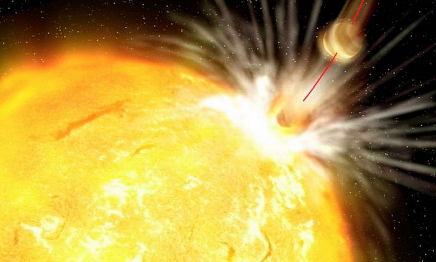 Астрономы обнаружили систему, в которой звезда-близнец Солнца вероятно поглотила вращающиеся вокруг нее экзопланеты