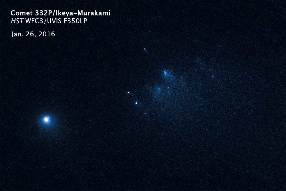 Телескоп Hubble прислал самые четкие снимки распада кометы