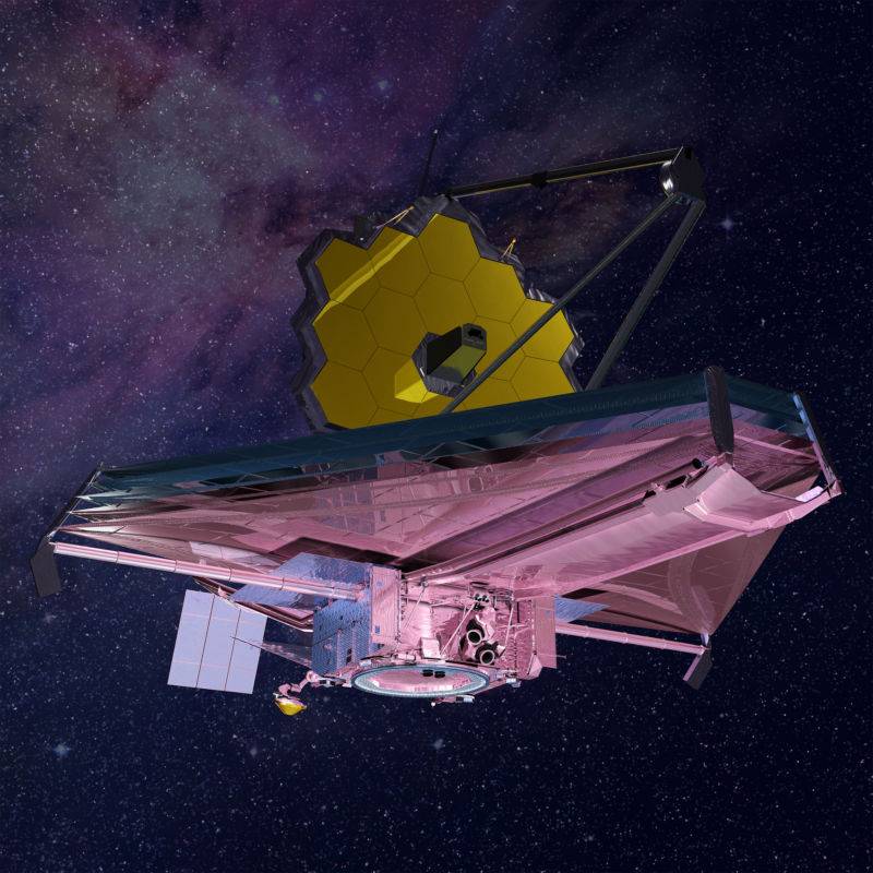James Webb Space Telescope в представлении художника