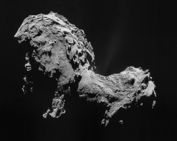 Фото кометы 67P/Чурюмова-Герасименко, сделанное зондом Rosetta