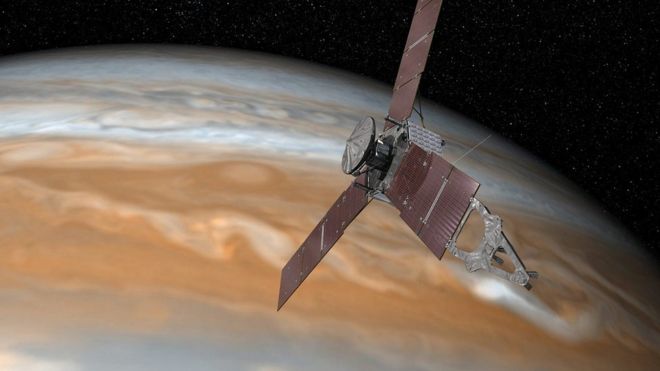 Космический аппарт Juno вышел на орбиту Юпитера
