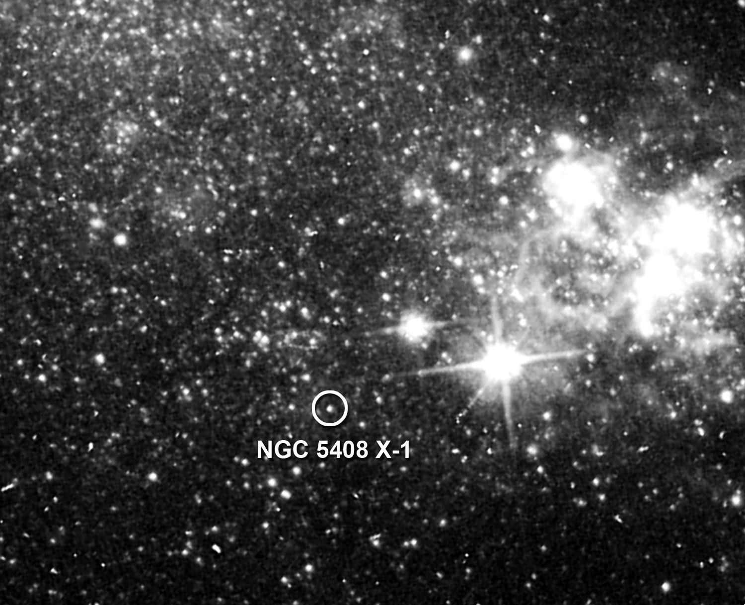 Черная дыра NGC 5408 X-1 в галактике NGC 5408