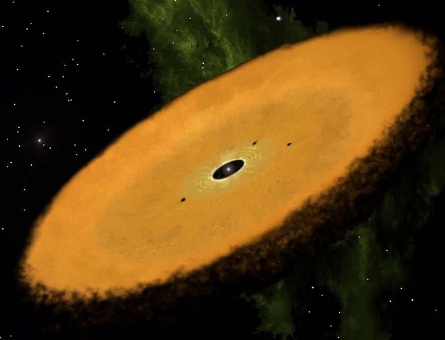 Астрономы-любители обнаружили древнейший околозвездный диск
