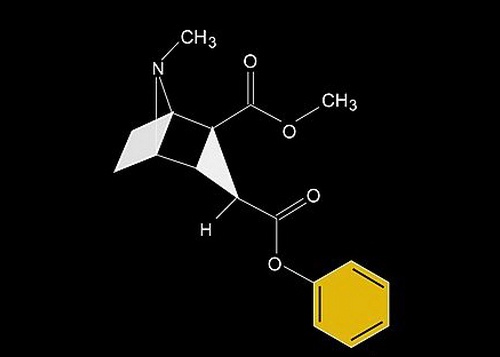 Схема молекулы кокаина