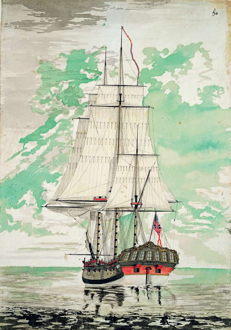 флагманский корабль, вторая экспедиция, экспедиция Кука
