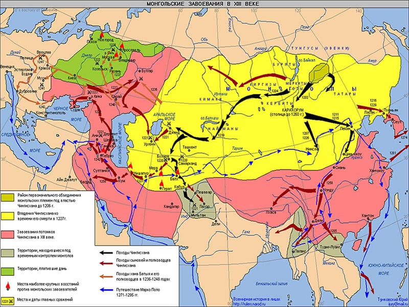 Чингисхан, монгольские завоевания, Марко Поло