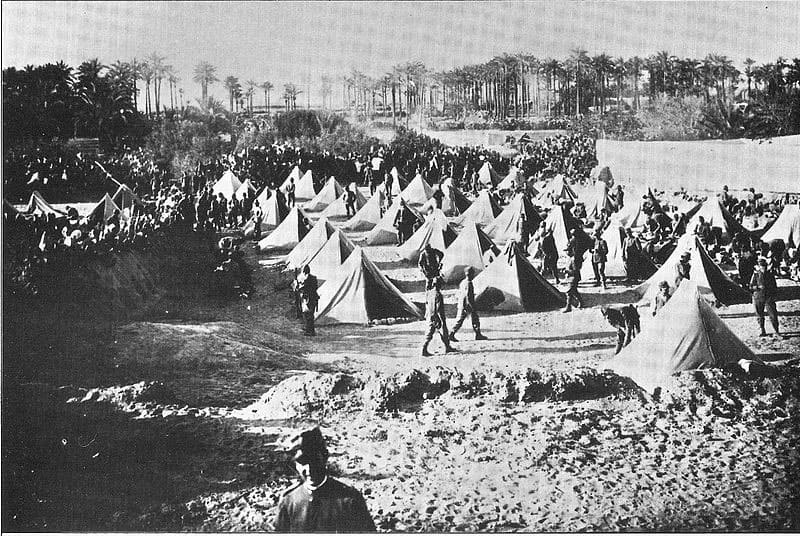 итальянская пехота, лагерь