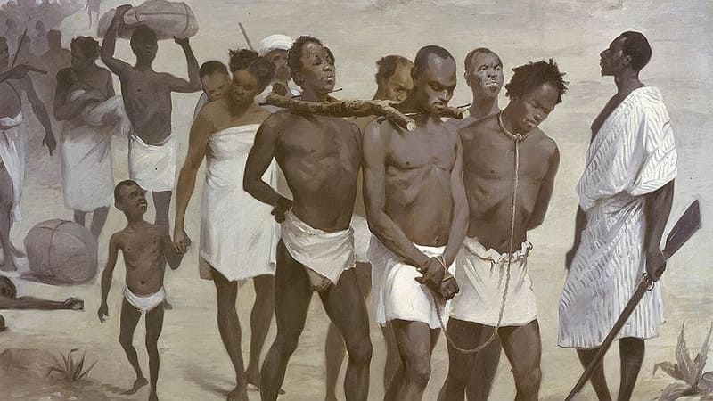  Африка, работорговля, европейцы, порт, корабли