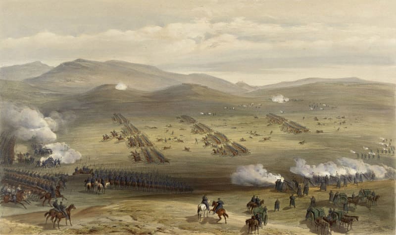 битва, Балаклава, атака, легкая кавалерийская бригада, лорд Раглан